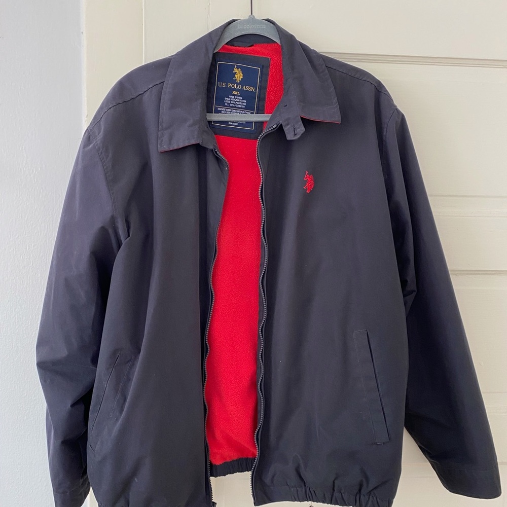 Polo fleece lined bomber jacket